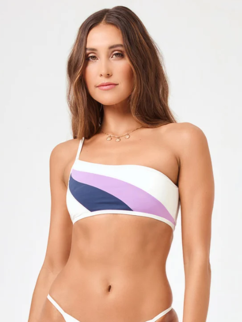 lspace daybreak top slate lily cream