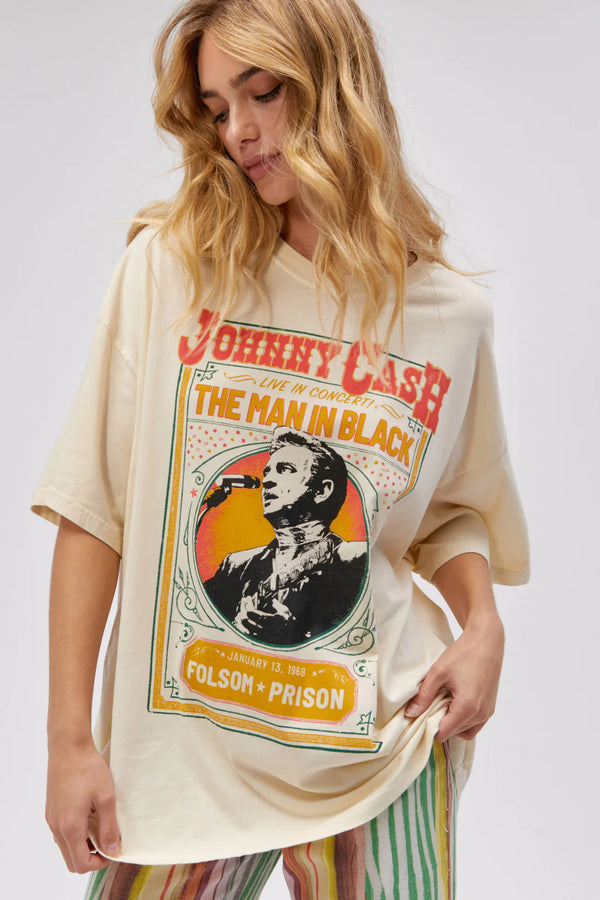 daydreamer johnny cash live one size tee