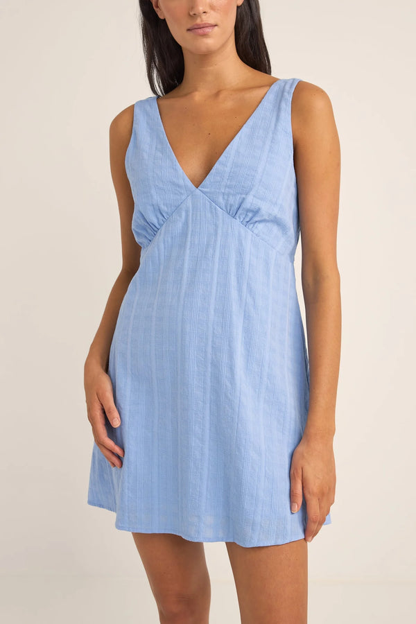 Rhythm Tyler mini dress cornflower blue