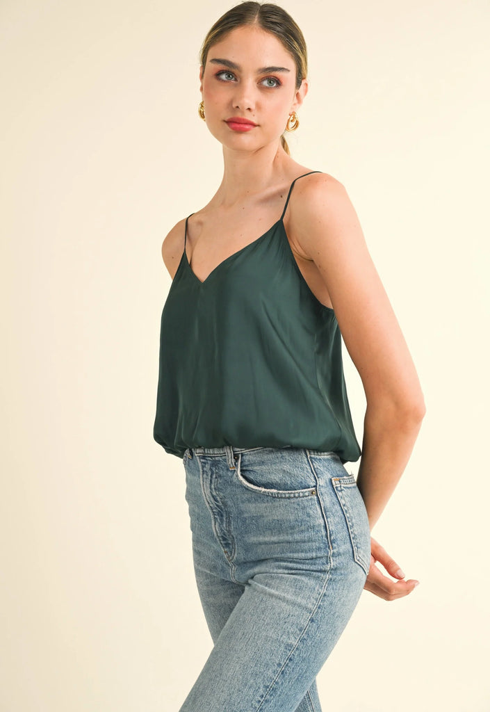 reset amore tank top teal