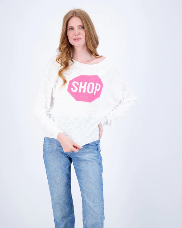 stitch drop shop sweater pink punch