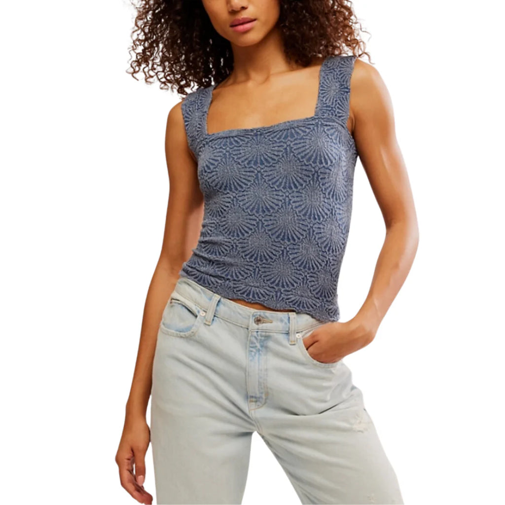 Free People Love Letter Cami Indigo Pura