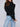 Gentle Fawn Wren Mock Neck Top Black
