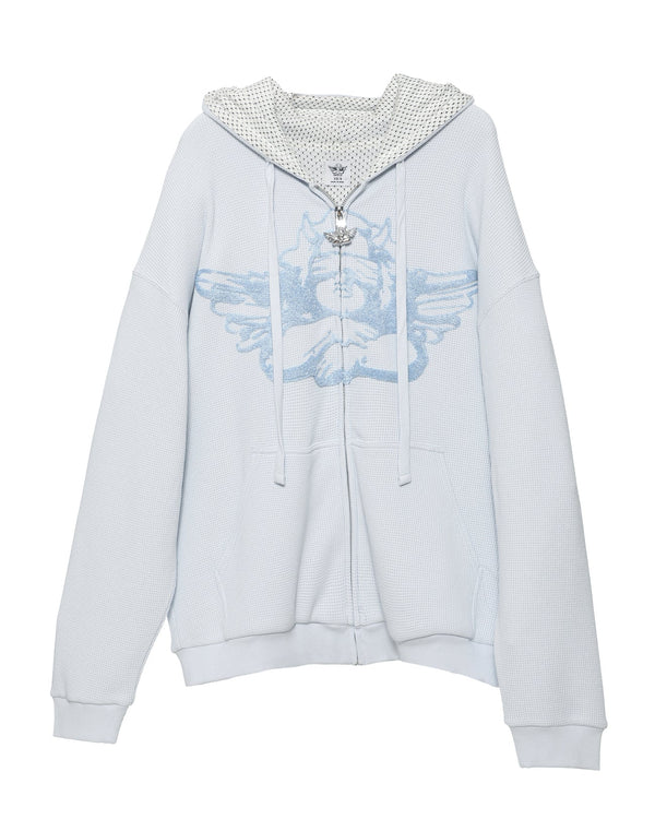 boys lie made with heaven blue harley zip up