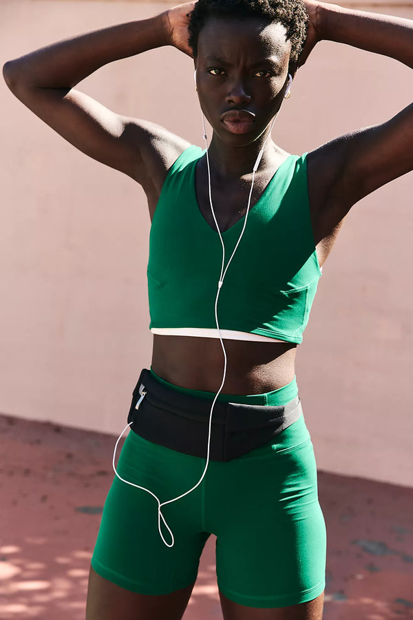 free people never better crop cami top green