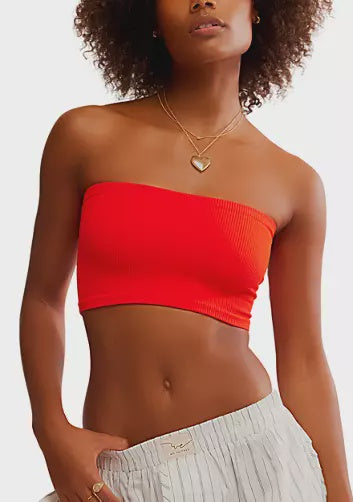 Free People Amelia Bandeau Red