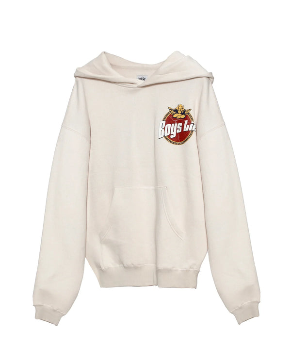 Boys Lie Breakfast Beers Racer Hoodie