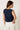 Caydn Kyle Wrap Top-Navy