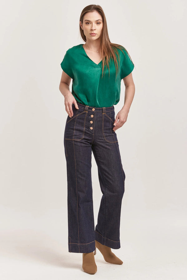 dear John holly super high rise cuffed straight jeans