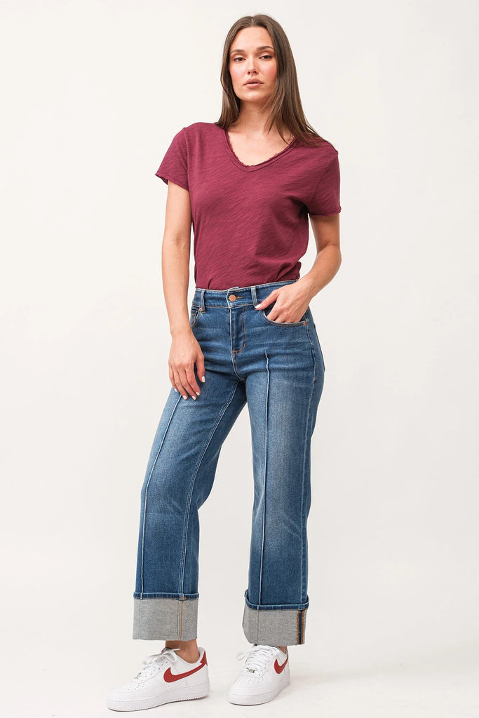 dear John holly high rise cuffed hem jeans Provance