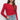 Dani Button Puff Sleeve Ribbed Knit Top Red
