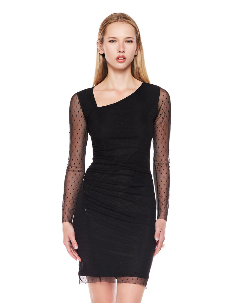 empress dress in mesh dot viereck