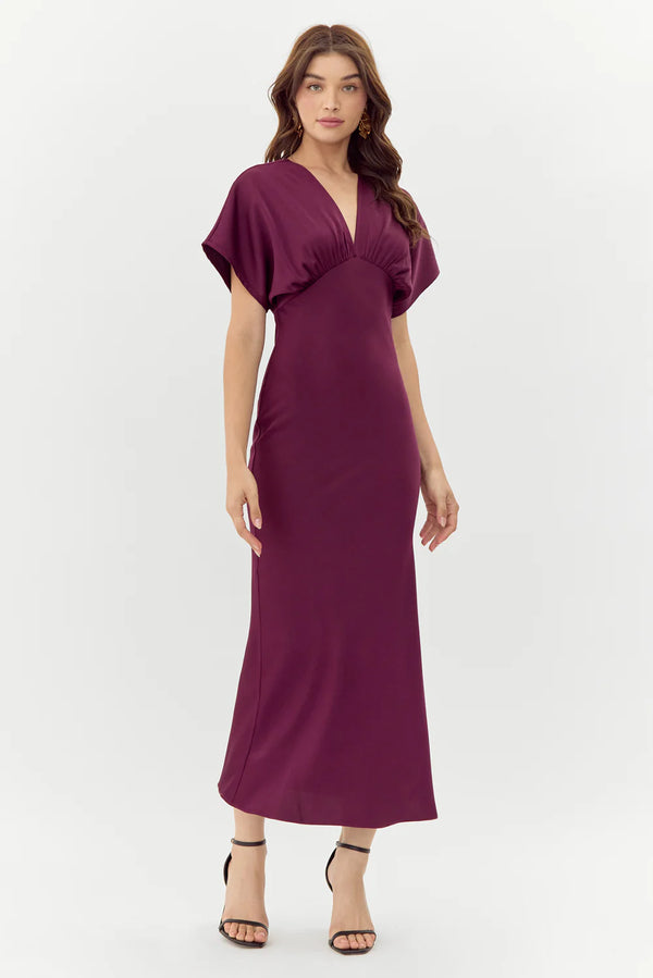 Adelyn Rae darlinda dress plum