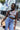 Free People Go To Stripe Bra-Blue Ash Combo