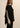 Favorite Daughter Script Logo Poncho-Black