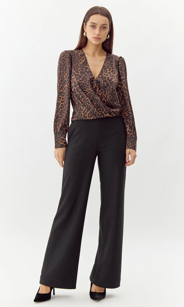 greylin lourdes animal print blouse