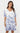 Greylin Nanci Popover Mini Dress Ivory and Blue