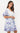 Nanci Popover Dress-Ivory/Blue