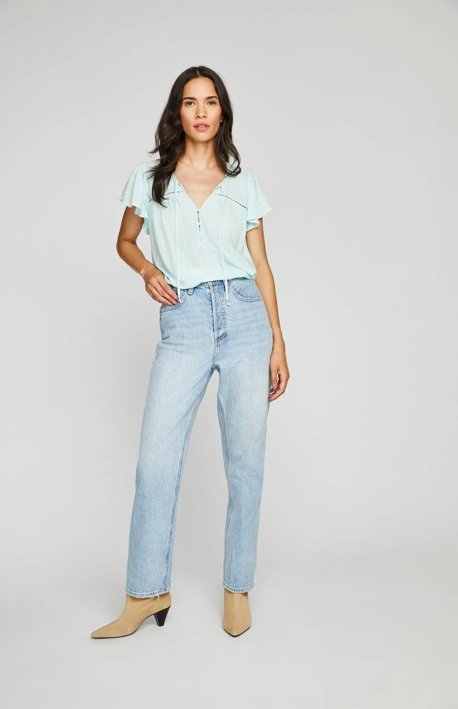 gentle fawn grace top seagrass blue