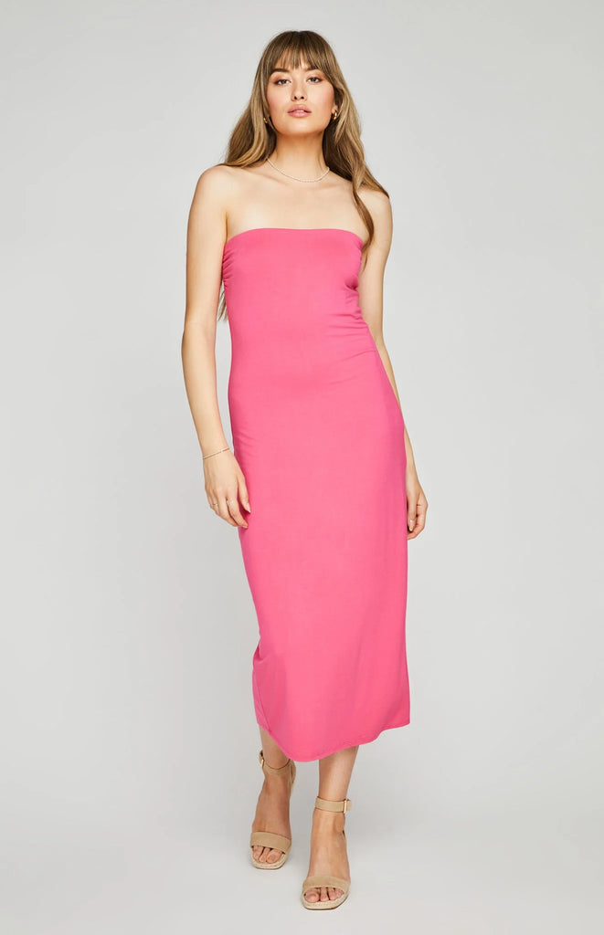 gentle fawn amina maxi dress fuchsia