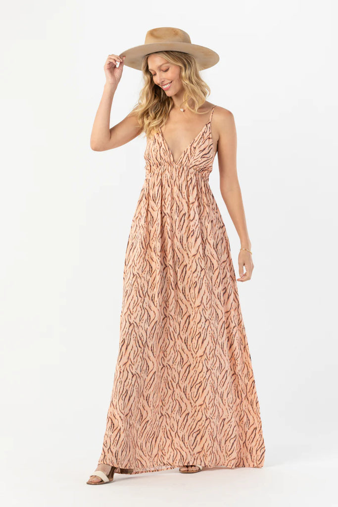 tiare hawaii gracie maxi dress tiger blush