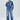 hidden abbey medium wash cropped denim shirt