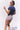 Hot Shot Cropped Tee-Navy