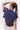 Hot Shot Cropped Tee-Navy