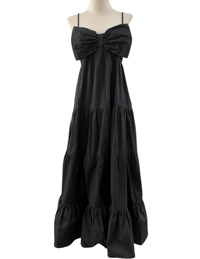 reset by Jane black bow maxi dress