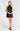 Lisa Mini Dress-Black With White Bow