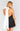 Lisa Mini Dress-Black With White Bow