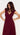 Mink Pink Lola Wrap Midi Dress-Burgundy
