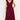 Mink Pink Lola Wrap Midi Dress-Burgundy