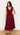 Mink Pink Lola Wrap Midi Dress-Burgundy