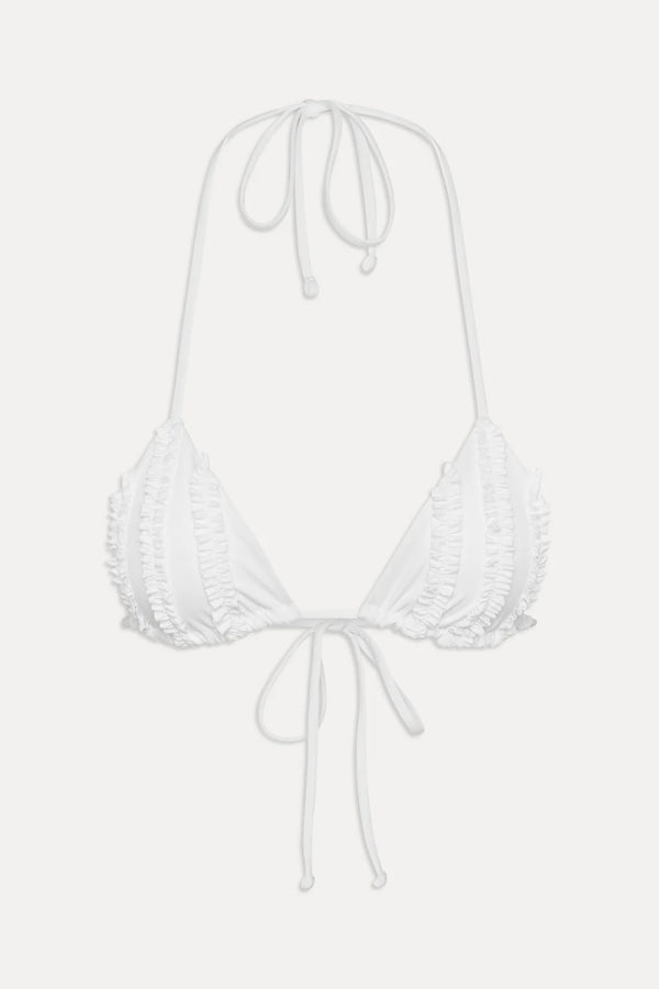 Nick Skimpy Triangle Bikini Top Optic White