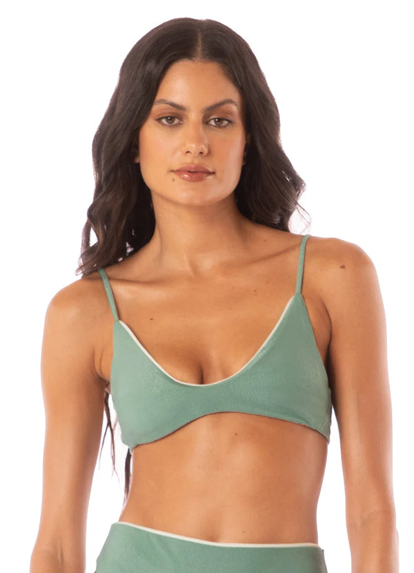 Maaji Shamrock Green Creta Bikini Top