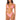 maaji taffy pink upbraid sliding triangle bikini top
