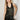 la made Bridget silky racer tank black