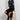 la made dorit sliky slip skirt black
