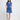 Self Contrast Ailany Buttoned Front Mini Dress Blue Stripe