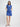 Self Contrast Ailany Buttoned Front Mini Dress Blue Stripe