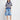 Self Contrast Autumn Boxy Polo Navy and White