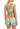 en saison Scarf Placement Print Playsuit