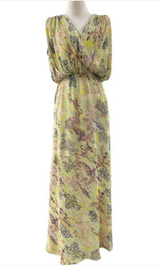 reset by Jane sage pink paisley maxi dress