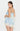 EmmyLou Mini Dress-Blue Satin/Lace