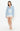 EmmyLou Mini Dress-Blue Satin/Lace