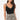 Azalea Knit Crochet Top- Black