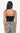 Azalea Knit Crochet Top-Blk