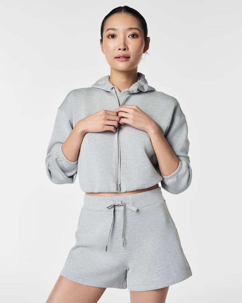 spanx air essentials cinched hoodie grey