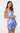 Bea Side Tie Wrap Mini Dress-Cobalt
